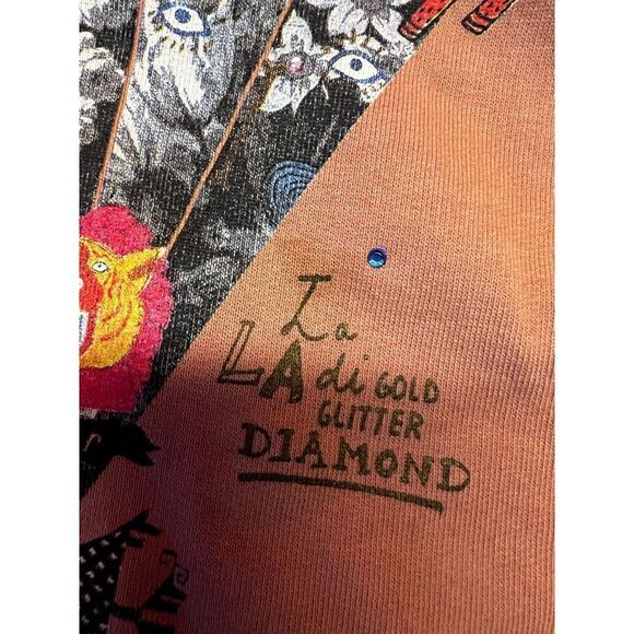 Scotch & Soda scotch R’belle girl 6 fringe shoulder diamond fuzzy fluffy cozy - Picture 5 of 7